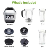 Moothie Blender, Countertop Blenders For Kitchen With 23 34 60oz BPA-Free Portable Cups, Professional Smoothie Maker With Four Programs For Shakes, Sauces, Juice And Ice Crushing