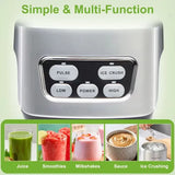 Moothie Blender, Countertop Blenders For Kitchen With 23 34 60oz BPA-Free Portable Cups, Professional Smoothie Maker With Four Programs For Shakes, Sauces, Juice And Ice Crushing