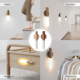 Auto LED USB Magnetic Wireless Night Light Corridors Porch Lights PIR Motion Sensor Wall Light Cabinet Lamp