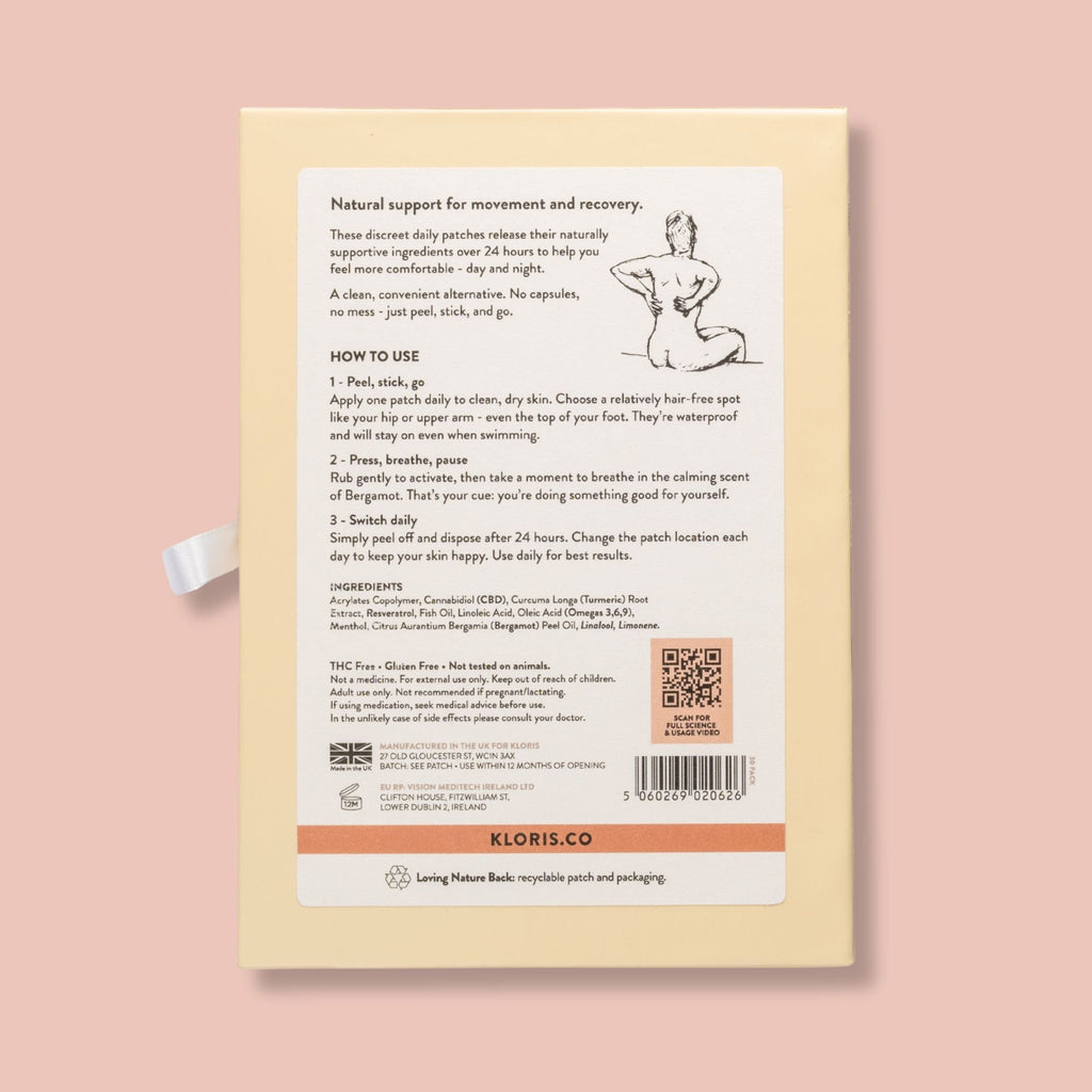 CBD Muscle & Joint Patches | 24-Hour Relief with Turmeric & Omegas