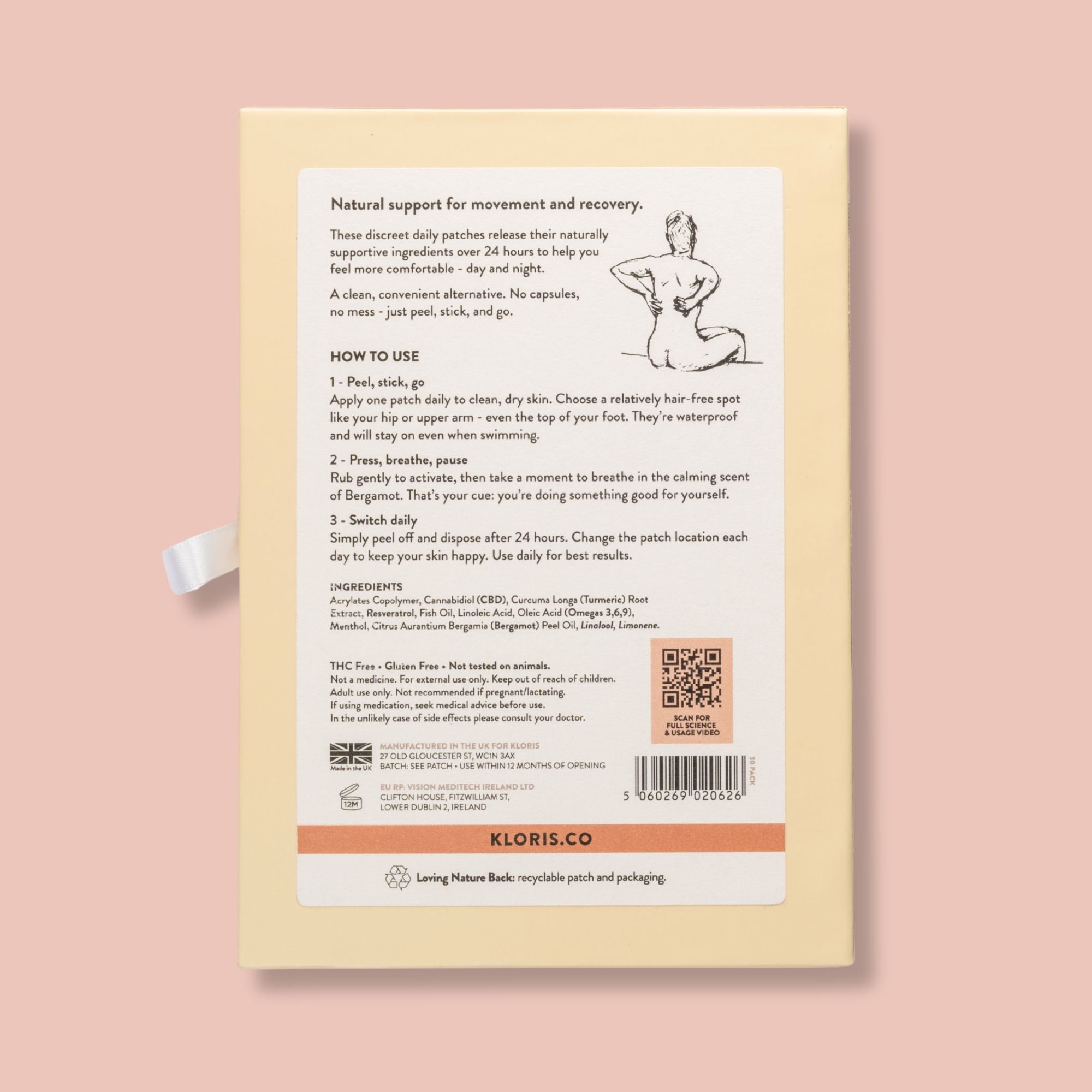 CBD Muscle & Joint Patches | 24-Hour Relief with Turmeric & Omegas