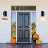 Mirrea 7in  Modern Outdoor Porch Light Patio Light In 2 Lights With Aluminum Cylinder And Tempered Glass Cover Waterproof Wall Sconce 2 Pack  Matte Black